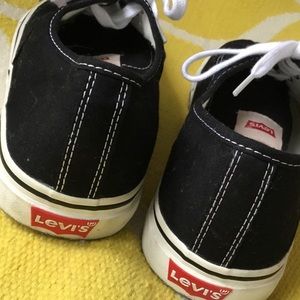 RETRO INSPIRED  LEVI SKATER  BLACK CANVAS SNEAKERS